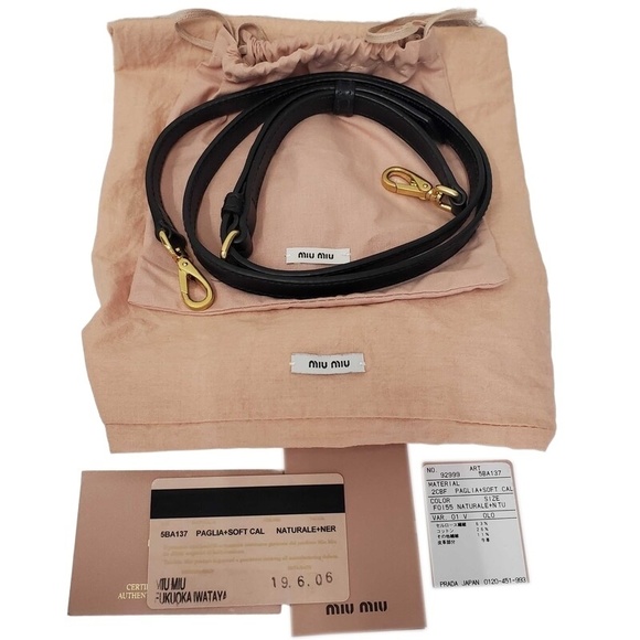 Miu Miu Basket Tote Bag 2WAY Shoulder Bag - Picture 9 of 9